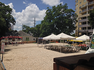 Food Truck Lot Rainey Street Austin